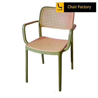 Green Mace Cafe Chair with Arms
